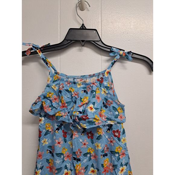 Kinderkind Little Girls Sleeveless Hibiscus Dress Size 7 - Picture 2 of 10